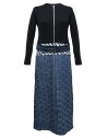 Hiromi Tsuyoshi blue denim and knit dress buy online RS17-005-KNITDRESS-N