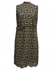 Kolor brown green cream patterned dress 17SCL 001136 DRESS A order online