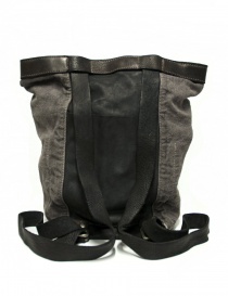 Guidi NBP01 leather and linen backpack buy online