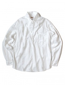 Camicie uomo online: Camicia asimmetrica Kapital colore bianco