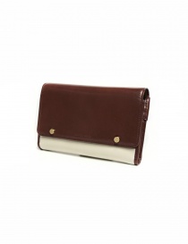 Beautiful People cream and brown leather wallet buy online