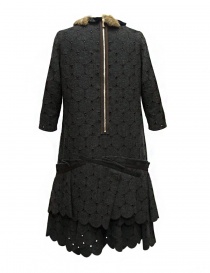 Kolor grey wool openwork dress buy online