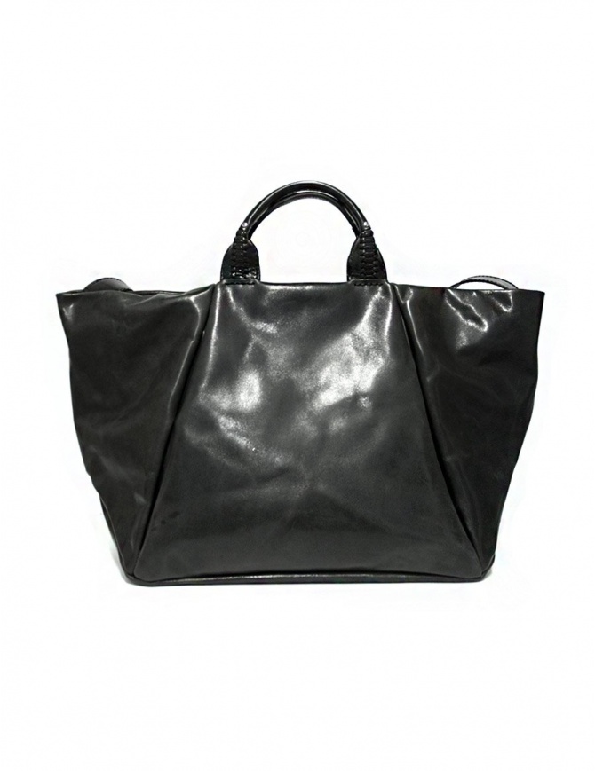 Delle Cose 752 Asphalt Black Horse Polish Leather Bag