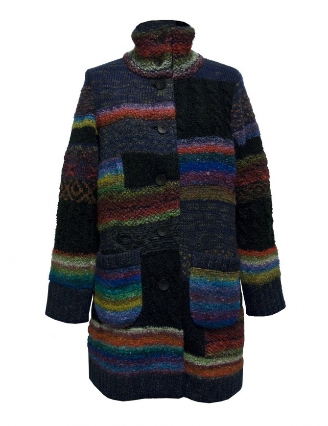 Fuga Fuga multicolor wool coat
