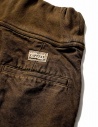 Kapital brown trousers with elastic band K1709LP800 BROWN PANTS price