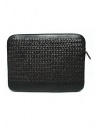 Tardini woven alligator leather brown and black underarm bag A6T253-31-02BL-SOTTO price