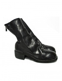 Black leather Guidi 788Z ankle boots online