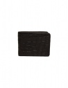 Tardini brown waxed alligator leather small wallet buy online A6P239-16-02-PORTAFO