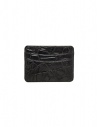 Tardini anthracite waxed alligator leather cards-holder shop online wallets