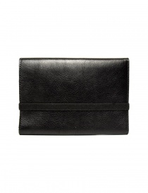 Il Bisonte black leather wallet with elastic band closure price