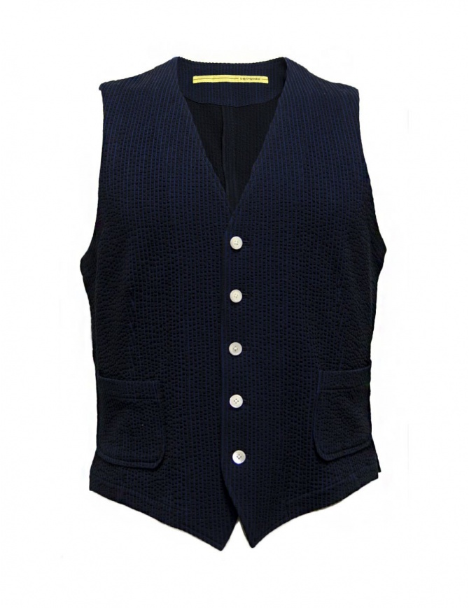 D by D*Syoukei navy and black color vest D08-125-81LZ03