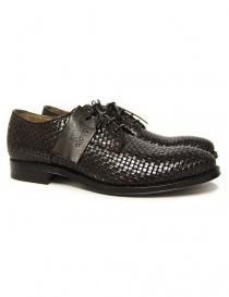 Shoto dark brown braided leather shoes 7587 INTR T MORO