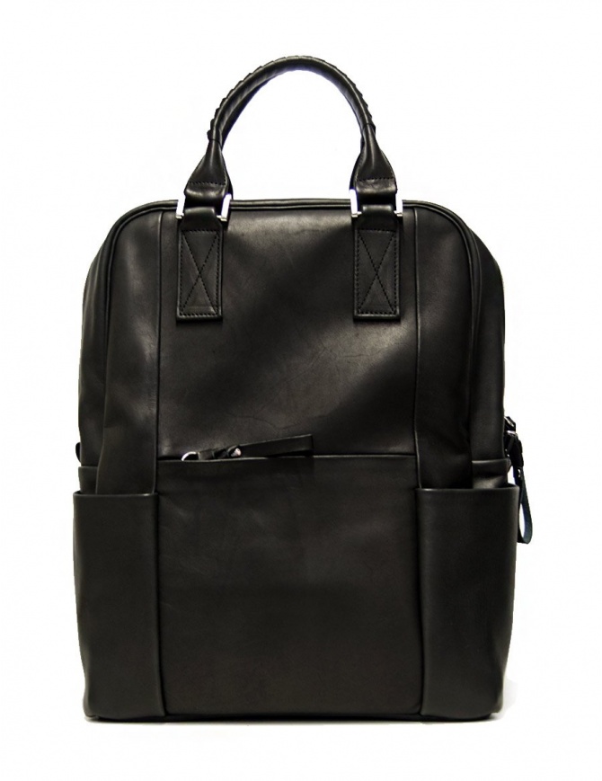 Cornelian Taurus by Daisuke Iwanaga black leather backpack