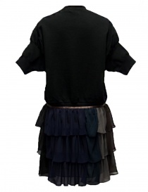 Kolor black fleece dress with K embrodery