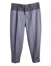 Gray Kolor Pleated-Front Trousers 18SCM-P18110 CHACOAL order online