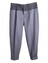 Gray Kolor Pleated-Front Trousers buy online 18SCM-P18110 CHACOAL