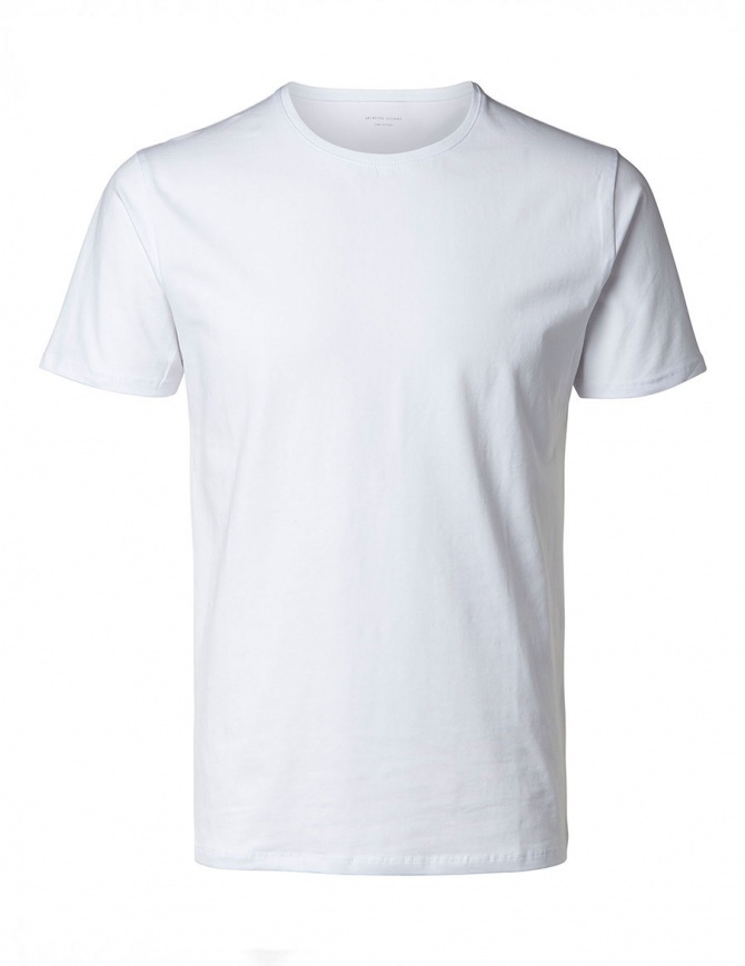 Selected Homme SHD pima white T-shirt 16034242 SHDPIMA WHITE TSHIRT mens t shirts online shopping