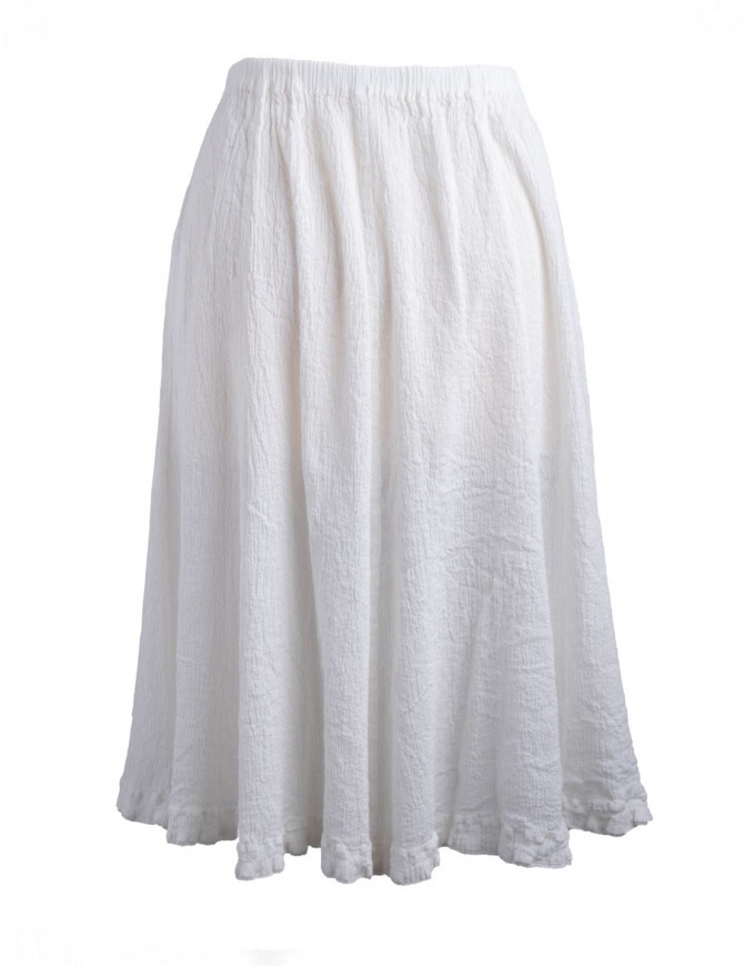 Crêperie white skirt crepe fabric