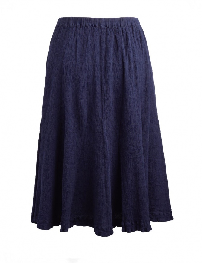 Crêperie dark blue skirt with crepe fabric