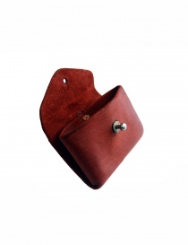 Portamonete Guidi EN01 in pelle di cavallo rossa portafogli acquista online