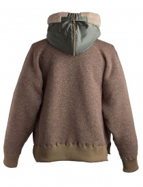 Kolor beige wool jacket with hool mens jackets buy online