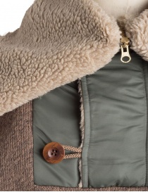 Kolor beige wool jacket with hool buy online price