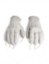 Carol Christian Poell light grey kangaroo leather gloves with tassels shop online gloves