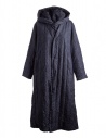 Plantation blue crinkled long coat buy online PL88FA719-13 NAVY