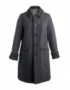 M.&Kyoko Kaha reversible coat black/colored checks buy online KAHA752W-81 BLACK COAT