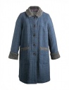 M.&Kyoko Kaha reversible blue coat with colored checks buy online KAHA752W D-BLUE COAT