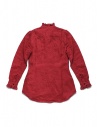 Camicia Kapital rossa di lino con ruffles K1809LS036 RED prezzo