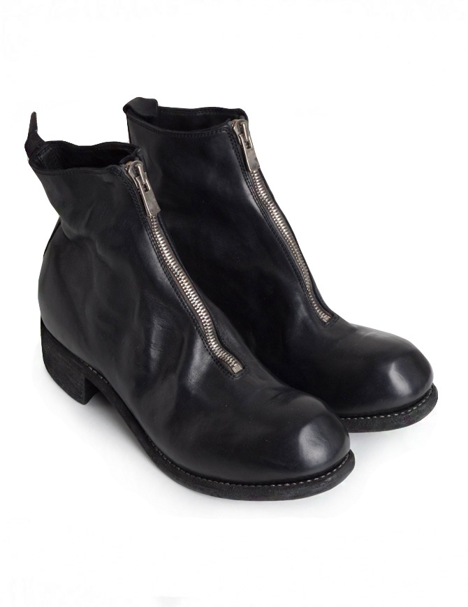 Guidi PL1 stivaletto nero in pelle di cavallo PL1 HORSE F.G.LINED BLKT calzature uomo online shopping
