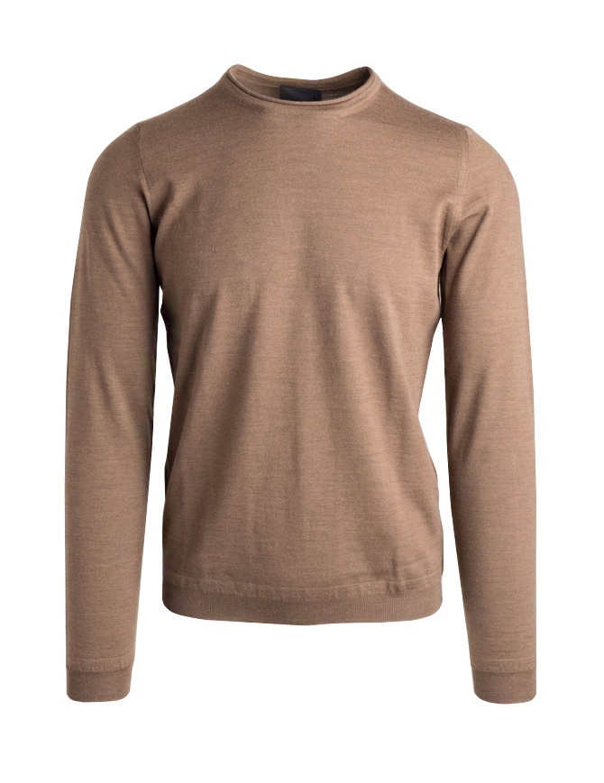 brown crew neck jumper