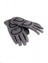 Kapital gloves in leather and cotton with pockets buy online K1711XG624 CHARCOAL GLOVES