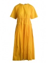 Sara Lanzi pleated long yellow dress buy online SL SS19 01E.CO3.05 YELLOW