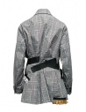 Kolor jacket with black stripes and white checkered pattern shop online womens suit jackets