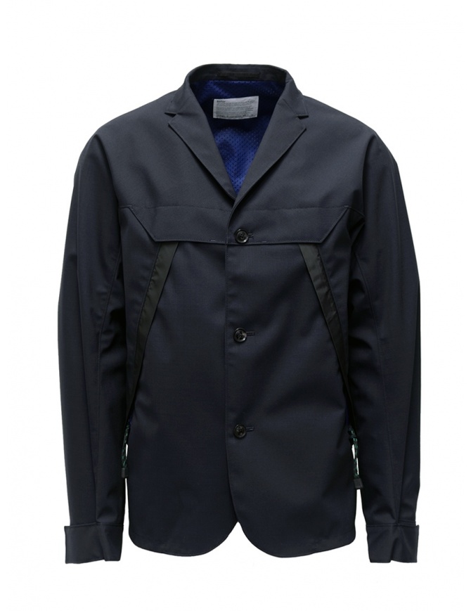 Kolor jacket diagonal pockets dark navy 19SCM-G01101 B-DARK NAVY mens suit jackets online shopping