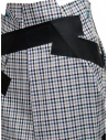 Kolor skirt with blue white black checkered pattern 19SCL-S04154 BLUE CHECK price