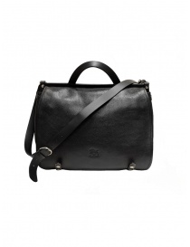 Il Bisonte black leather briefcase buy online