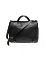 Il Bisonte black leather briefcase shop online bags
