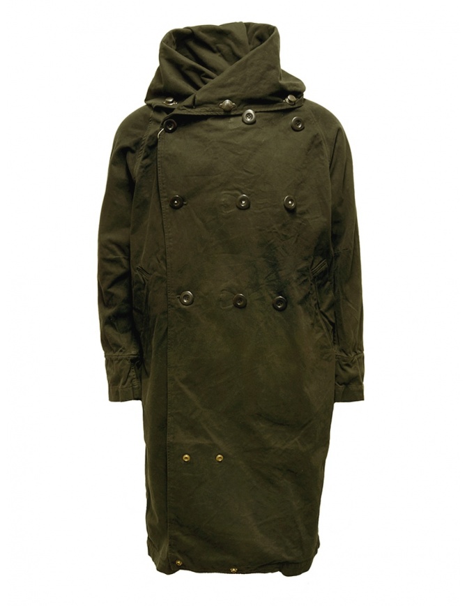 Kapital khaki coat with multiple closures EK-447 KHAKI mens coats online shopping