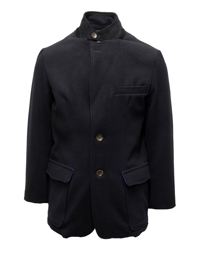 Kapital navy coat with printed lining K1810LJ094 NAVY