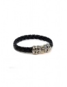 ElfCraft bracelet black leather blades cross buy online 219.04.63.10