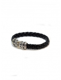 ElfCraft bracelet black leather blades cross jewels buy online