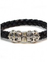 ElfCraft bracelet black leather blades cross shop online jewels