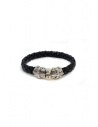 Bracciale ElfCraft pelle nera croce Smith acquista online 219.04.64.10
