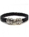 Bracciale ElfCraft pelle nera croce Smithshop online preziosi