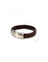ElfCraft Plain bracelet in brown leather shop online jewels