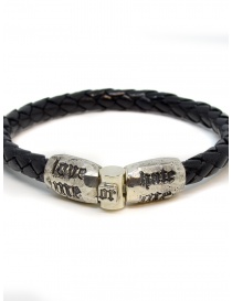 Elfcraft bracelet Love Me Hate Me in black leather