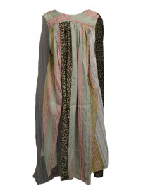 Kapital linen and cotton pastel patchwork dress buy online